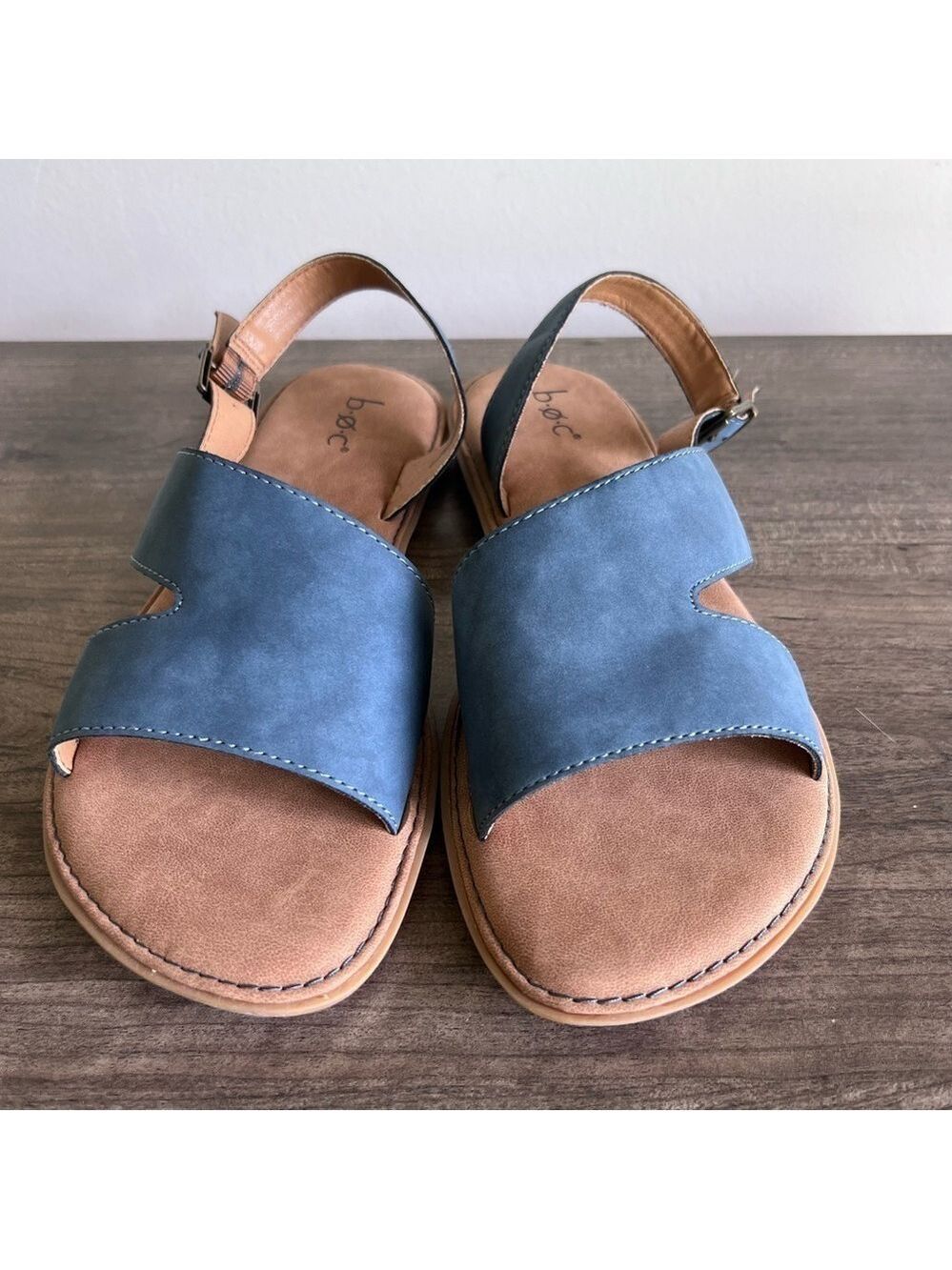 B.O.C. NEW Women’s Milania Blue Denim Open Toe Slingback Sandal Size 9 #B34106 - Picture 4 of 7